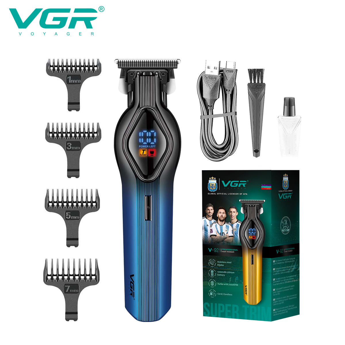 ماكينة تشذيب وحلاقة شعر احترافية VGR V-921