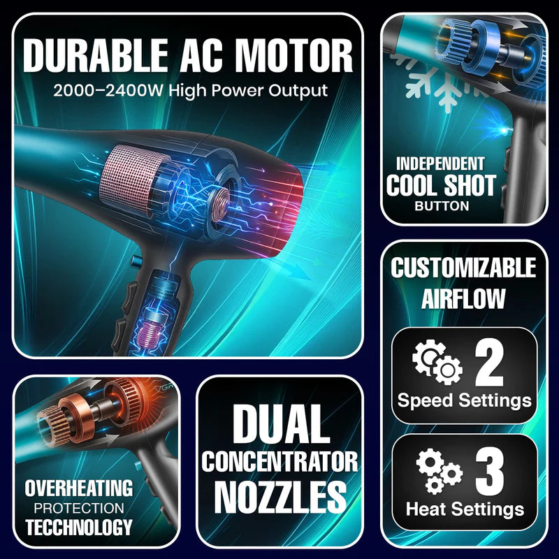 VGR V-455 Professional Hair Dryer For Women And Men