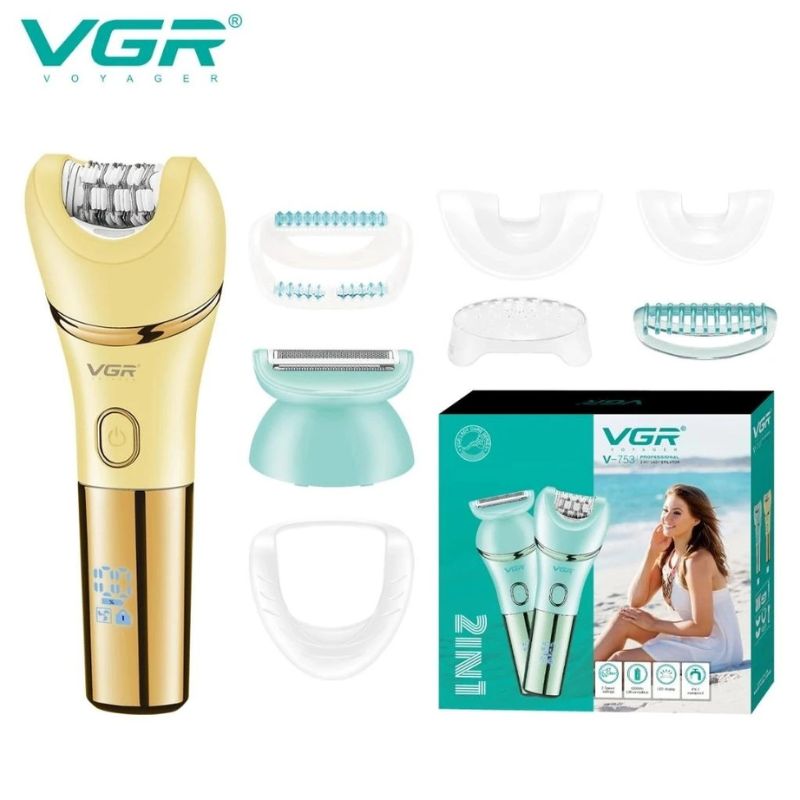 VGR V-753 Professional 2 in 1 Lady Epilator