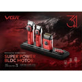 VGR Professional Barber Combo Stepless Pro 3 in 1