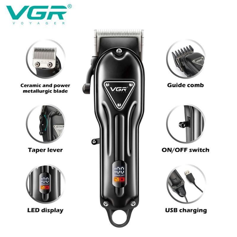 VGR V-051 Professional Hair Clipper for Men – Salon Series