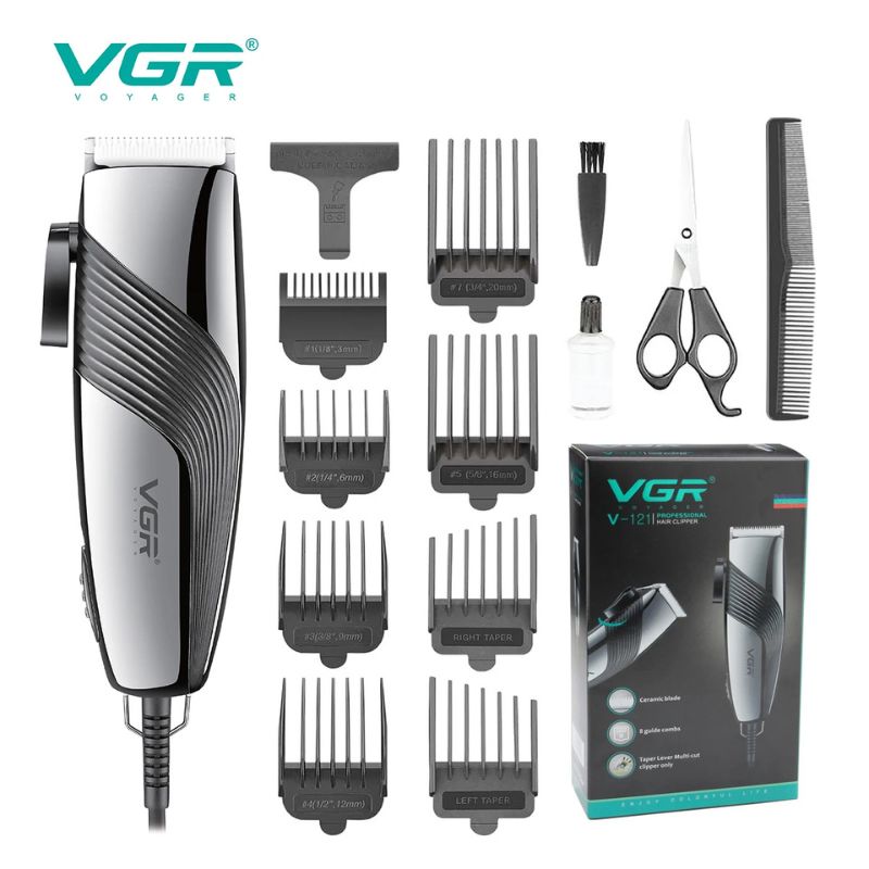 VGR V-121 Professional Electric Hair Clipper Adjustable Power Cord