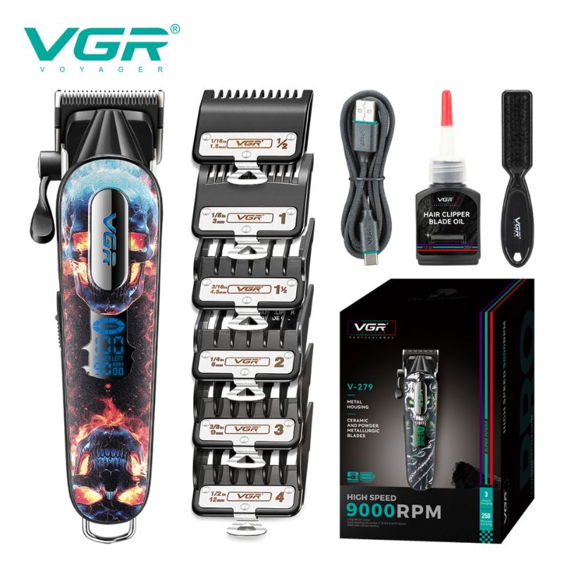 VGR V-279 Professional Hair Clipper for Men Metal Housing