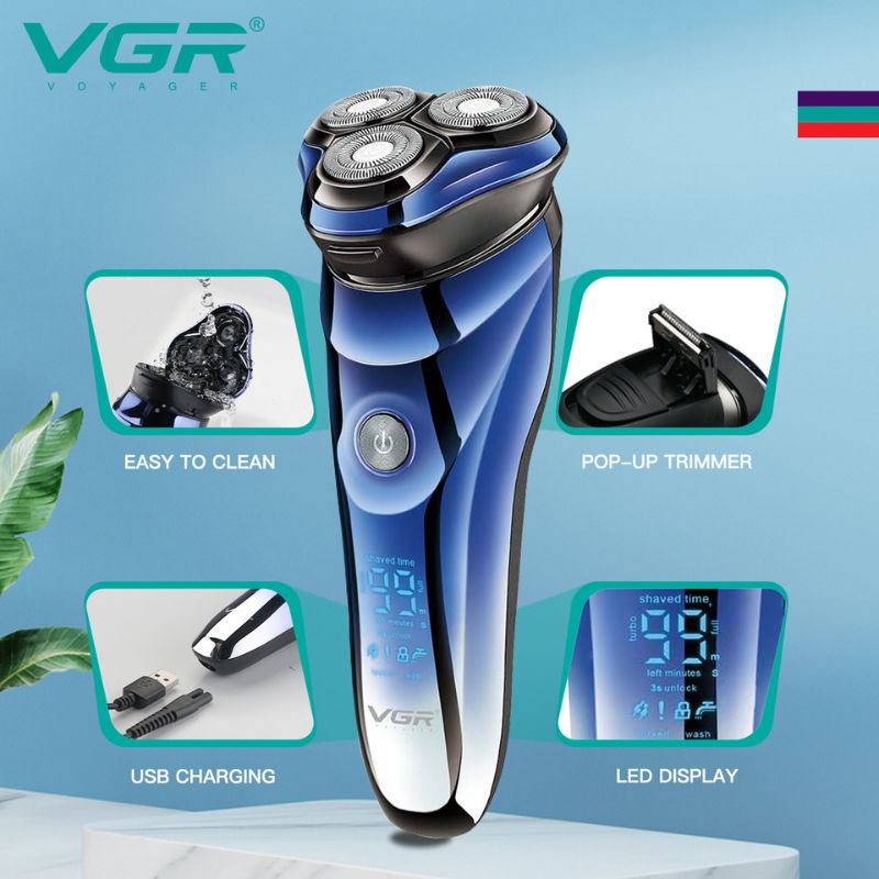 VGR V-305 Waterproof Beard Shaver for Men
