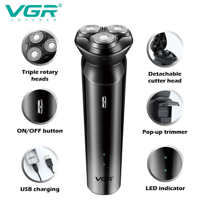 VGR V-312 Professional Rotary Shaver for Men