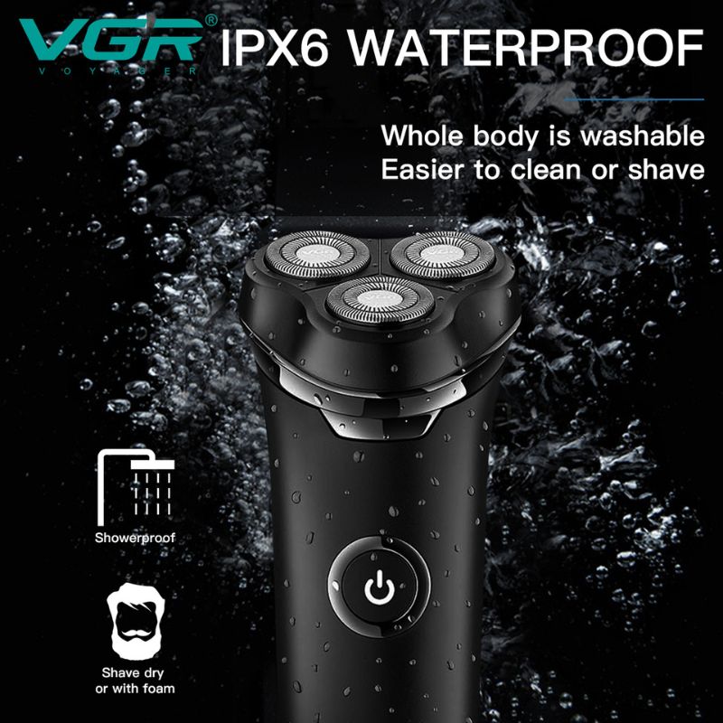 VGR V-319 Rotary Shaver for Men IPX6 Waterproof
