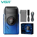 VGR V-377 Blue Edition Professional Shaver For Men 9000 RBM
