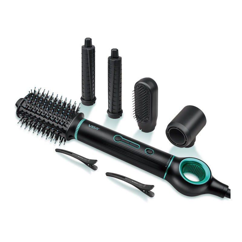 مصفف شعر احترافي 5 في 1 يعمل بالهواء الساخن VGR V-486