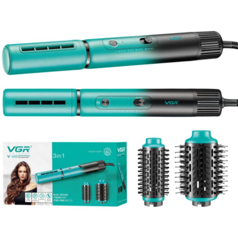 VGR V-489 Professional 3 in 1 Hot Air Styler 110000 RMP