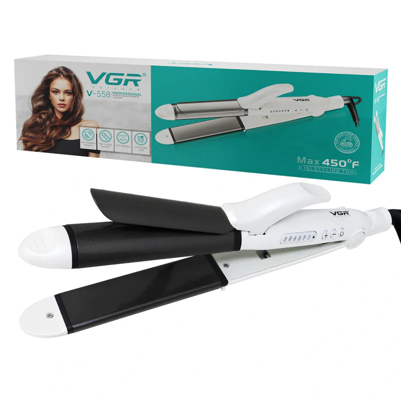 VGR V-558 2-in-1 Hair Straightener and Curler