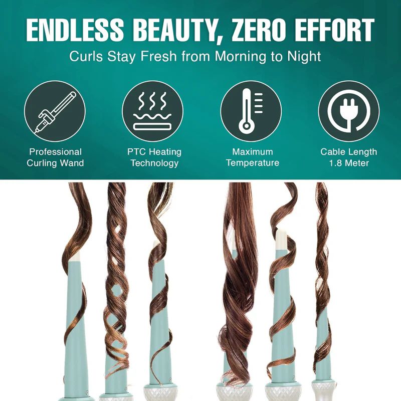 VGR V-596 Professional Curling Wand Max 200C