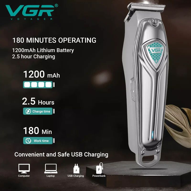 ماكينة تشذيب وحلاقة شعر الذقن للرجال VGR V-911