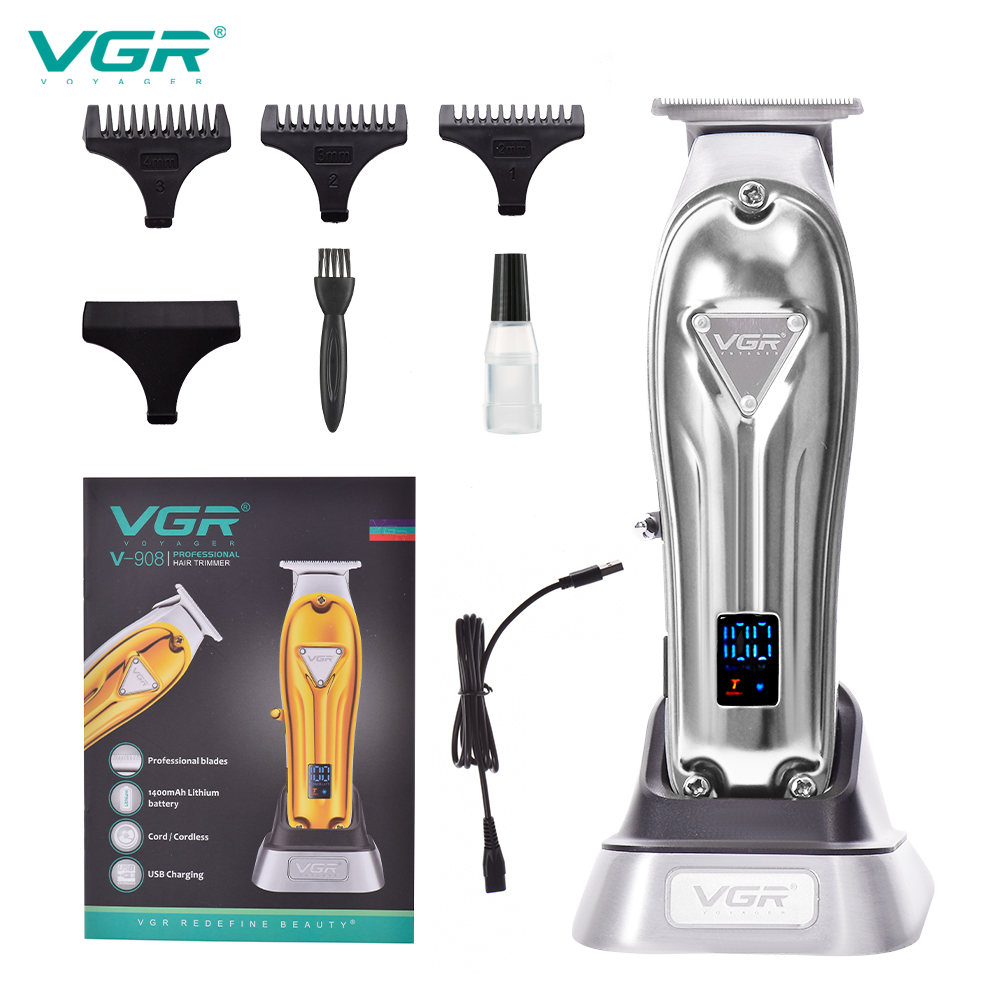 ماكينة تشذيب وحلاقة شعر ولحية احترافية VGR V-908