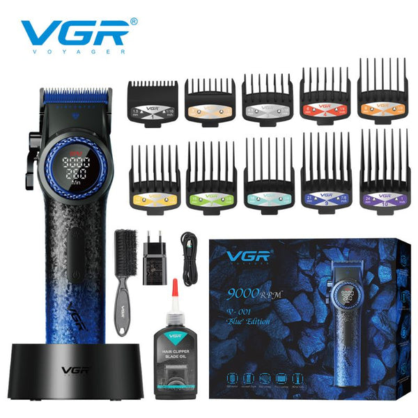 ماكينة قص شعر احترافية باصدار محدود للرجال VGR V-001blue