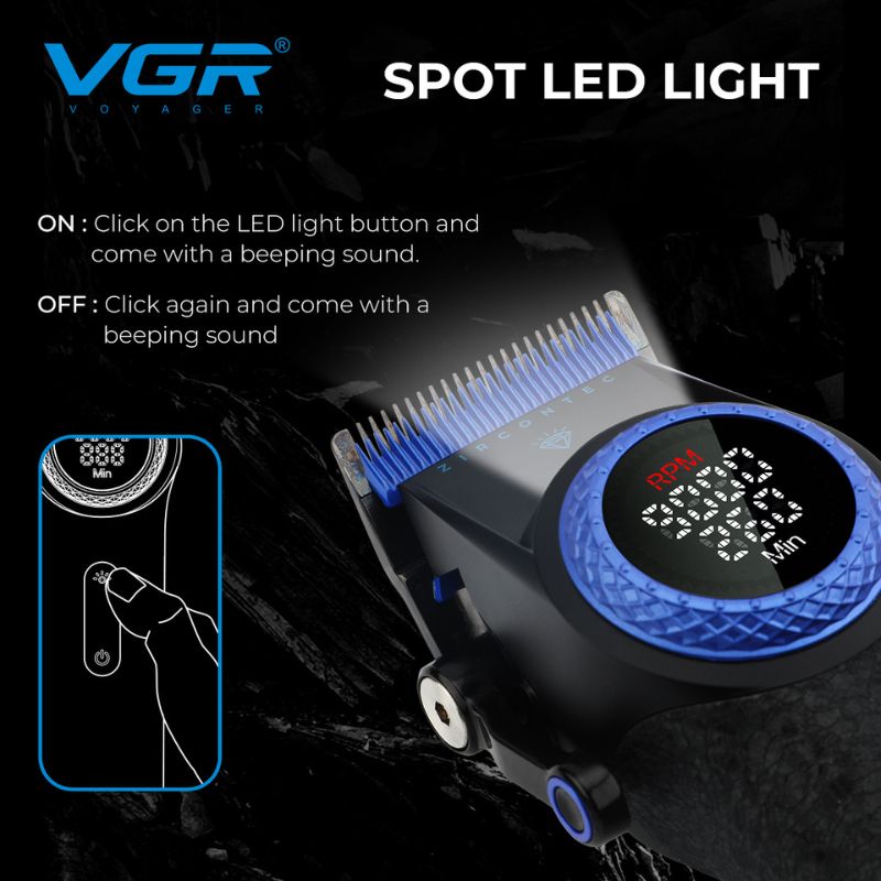 VGR V-001blue Professional Hair Clipper Limited Edition – VGR