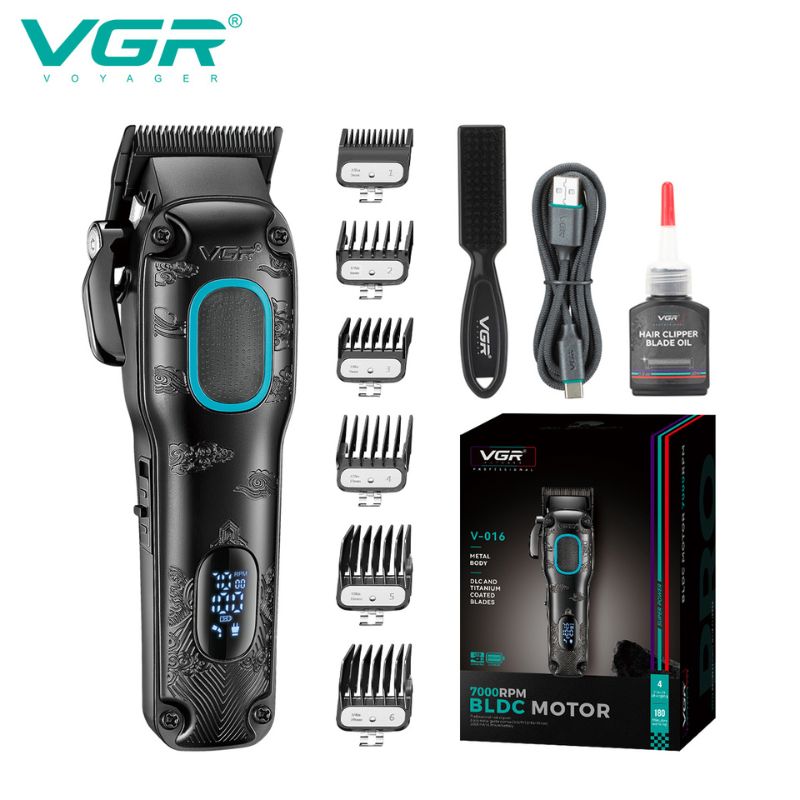 ماكينة قص الشعر  الاحترافية بجسم معدني للرجال VGR V-016