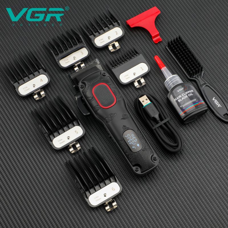 ماكينة قص الشعر  الاحترافية بجسم معدني للرجال VGR V-016