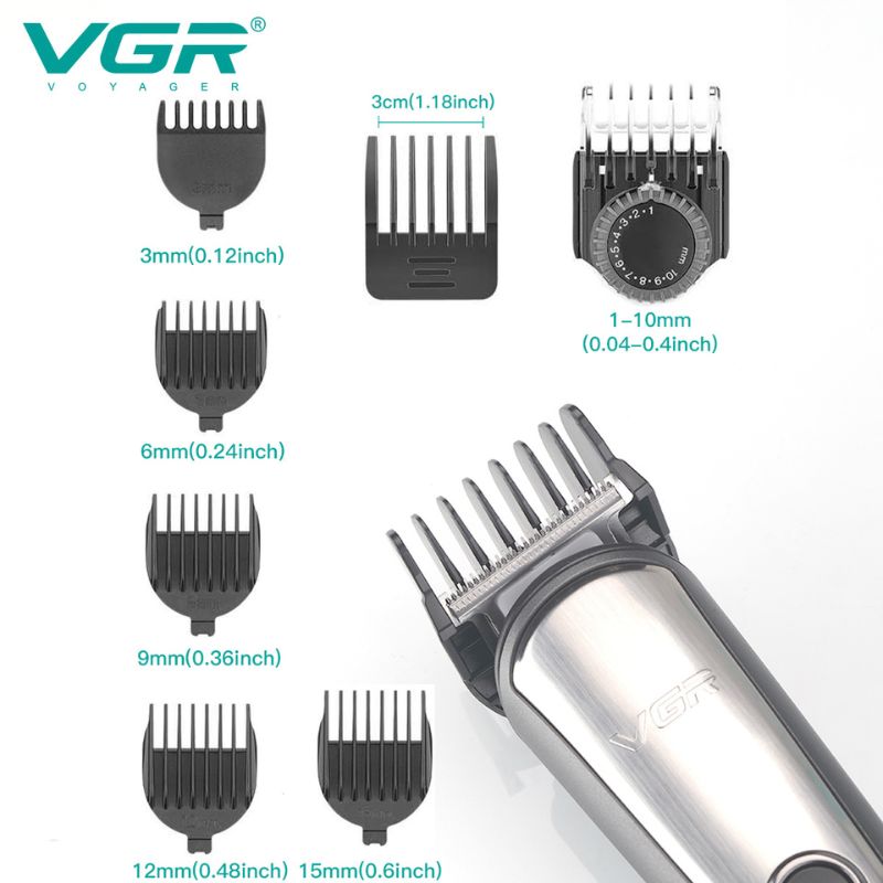 VGR V-105 5in1 美容器 VGR V-105 Professional 5-in-1 Grooming Kit for Men with Led