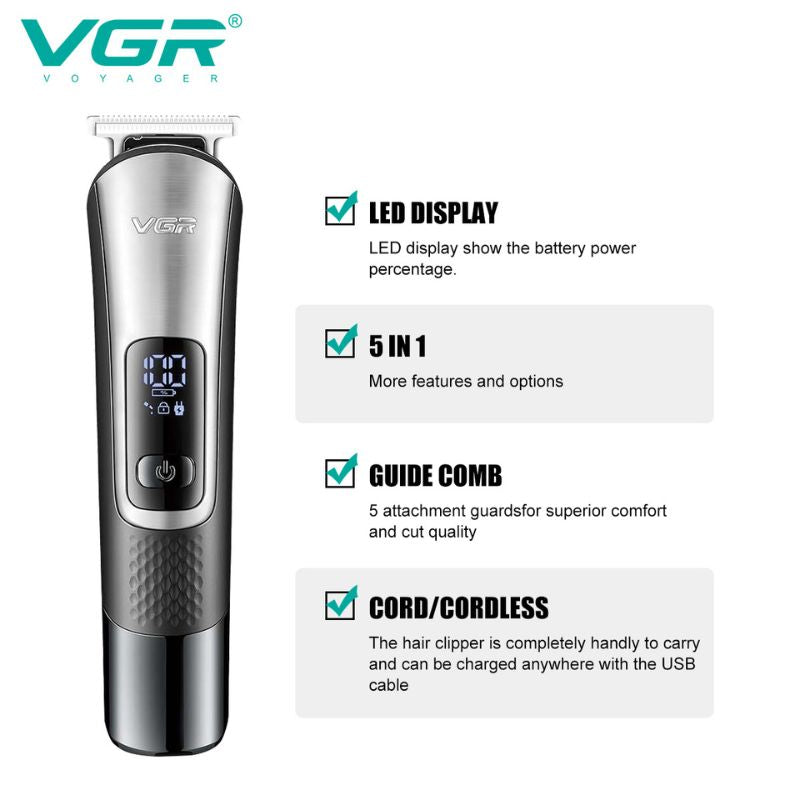 مجموعة أدوات العناية بالشعر الاحترافية (للرجال) VGR V-111