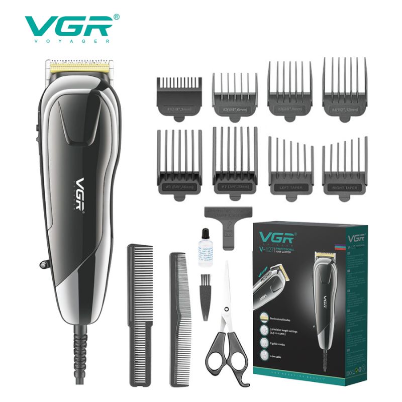 VGR V-127 Professional Corded Hair Clipper for Men – VGR Official Egypt