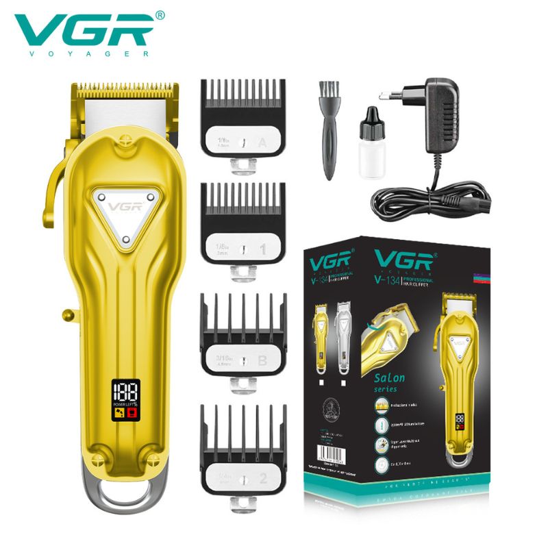 VGR V-134 Professional Hair Clipper Salon Series Metal