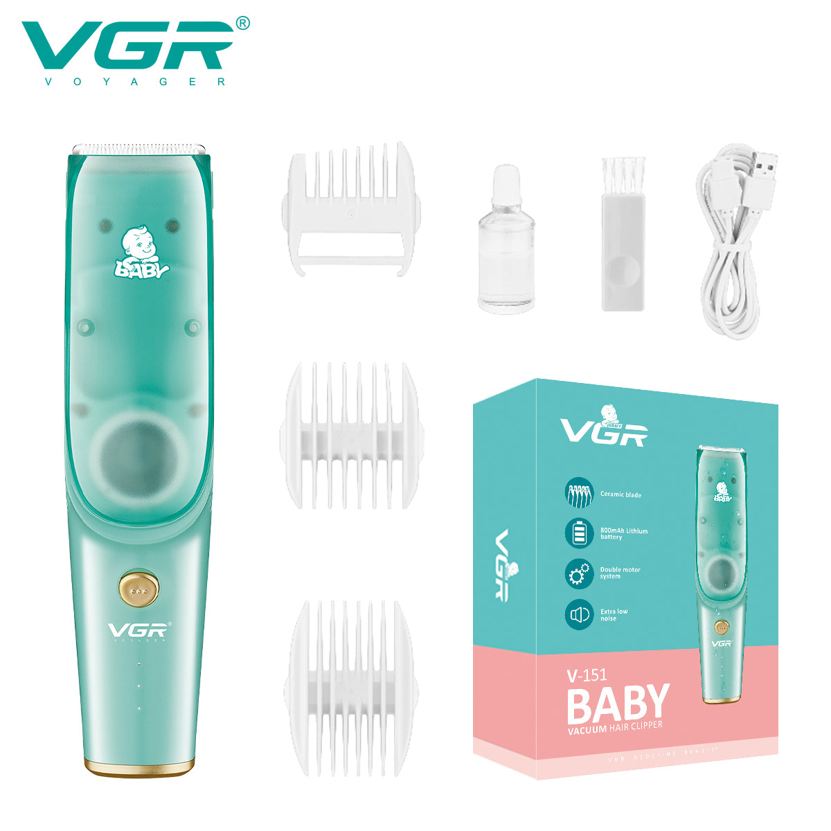 VGR V-151 Baby Vacuum Hair Clipper