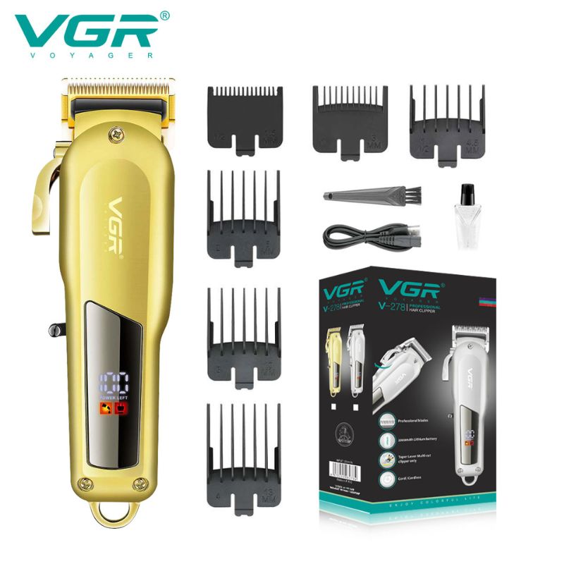 VGR V-278 Professional Hair Clipper for Men Cordless Rechargeable