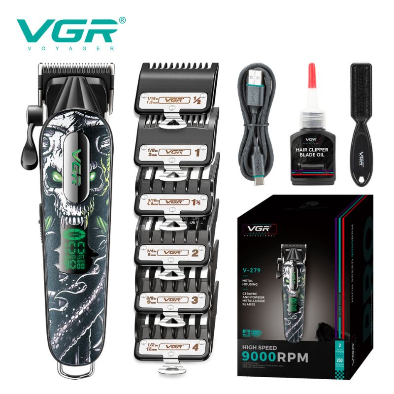 VGR V-279 Professional Hair Clipper for Men Metal Housing