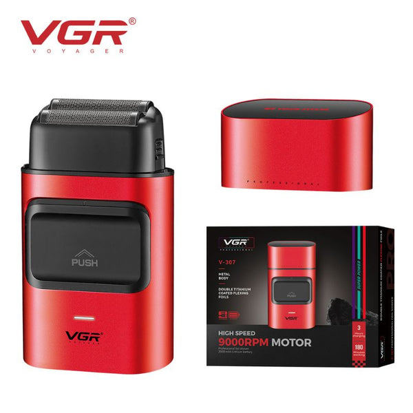 ماكينة حلاقة وتنعيم احترافية للرجال مع وقت تشغيل يصل إلى 180 دقيقة VGR V-307