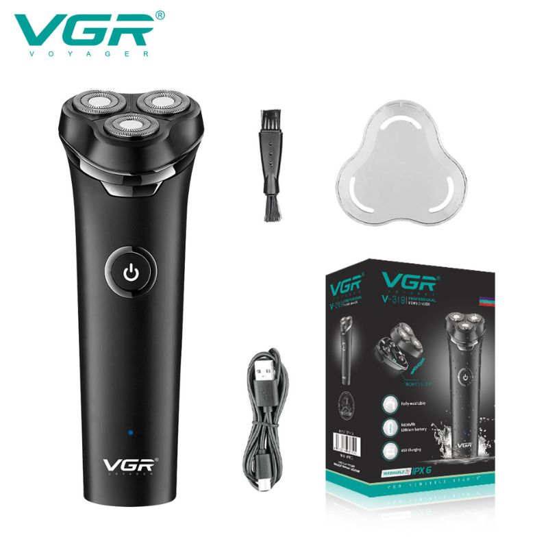 VGR V-319 Rotary Shaver for Men IPX6 Waterproof