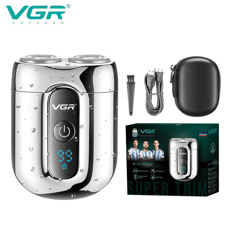 IPX5 ماكينة حلاقة دوارة احترافية للرجال مقاومة للماء VGR V-342