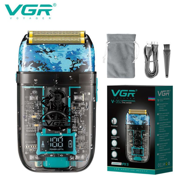 ماكينة حلاقة وتنعيم ذقن احترافية للرجال VGR V-352