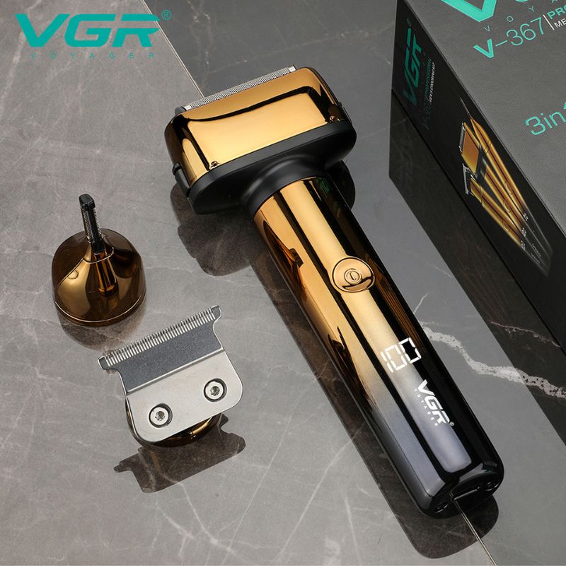 ماكينة تنعيم وحلاقة رجالية 3 في 1 VGR V-367