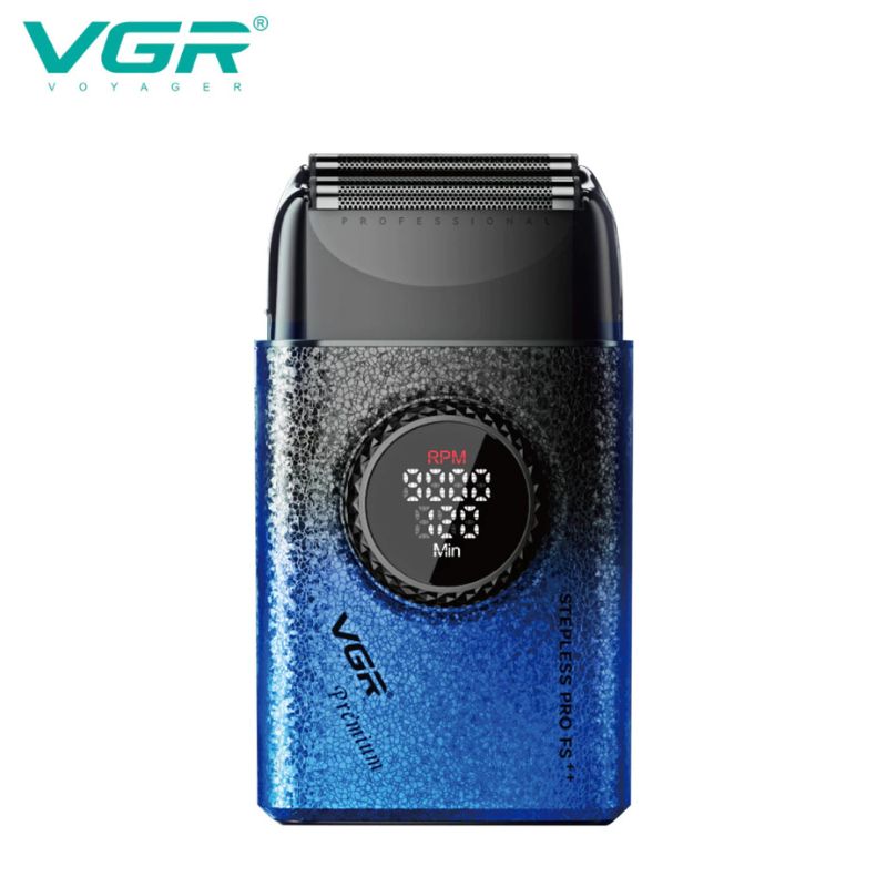 VGR V-377 Blue Edition Professional Shaver For Men 9000 RBM – VGR