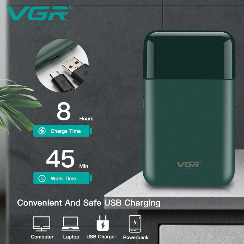 ماكينة تنعيم رجالية بحجم الجيب VGR V-390