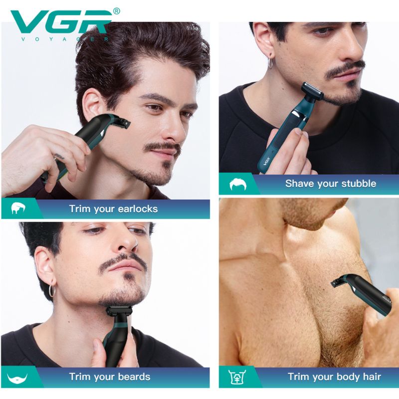 ماكينة حلاقة تنعيم للجسم مقاومة للماء VGR V-393