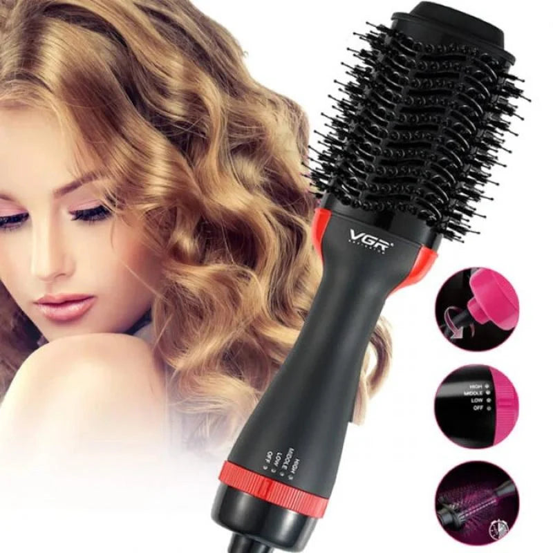 فرشاة ومجفف شعر إحترافية للنساء VGR V-416