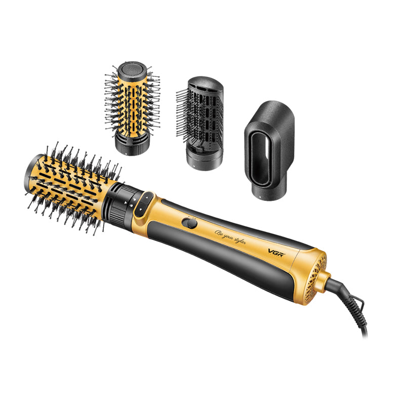 فرشاة ومصفف شعر احترافي يعمل بالهواء الساخن 4 في 1 بقوة 1200 واطVGR V-495