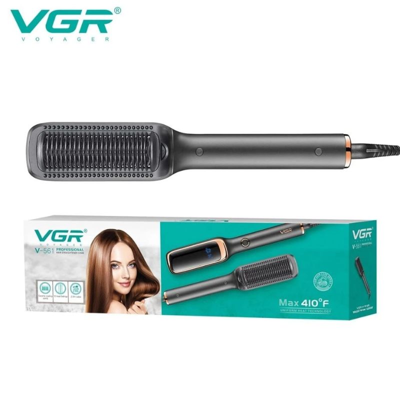 VGR V-561 Ceramic Straightening Brush PTC, 10 Heat Settings