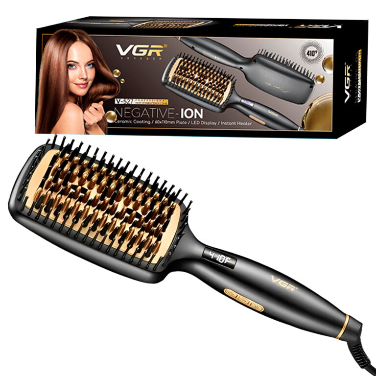 VGR V-527 Professional Hair Straightener Comb Negative -ION