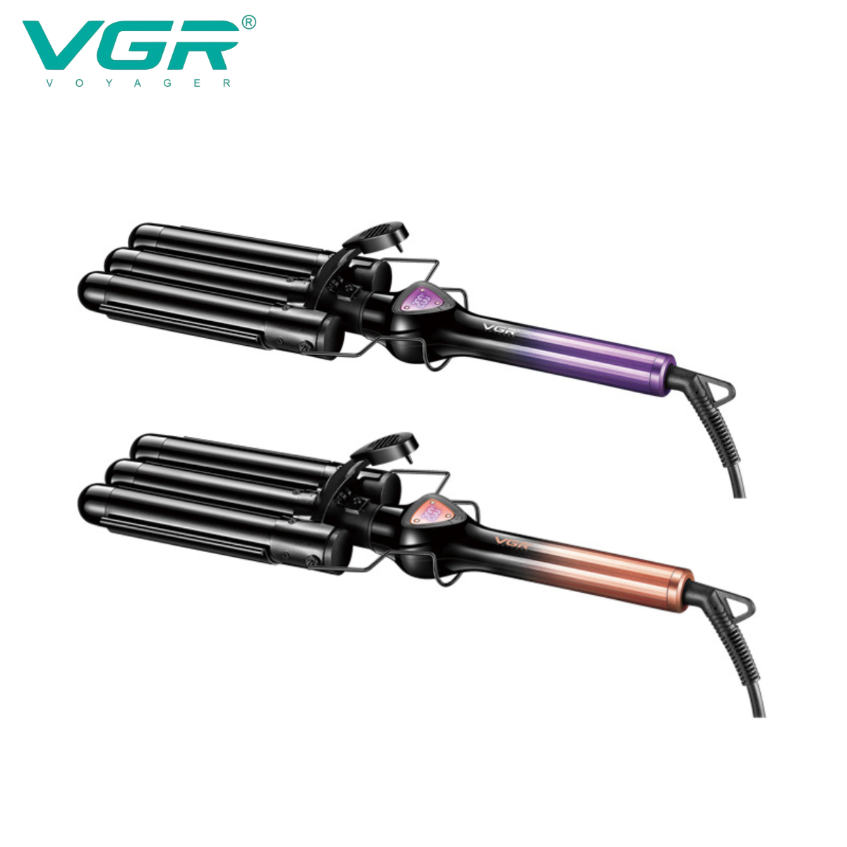 VGR V-590 Professional 3-Barrel Curling Iron