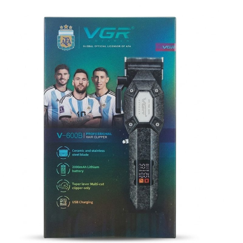 VGR V-600B Professional Hair Clipper Ceramic & Stainless Steel Blades