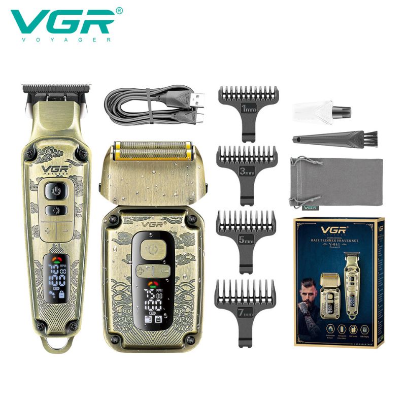 VGR V-641 Professional Grooming Kit 2in1 for Men