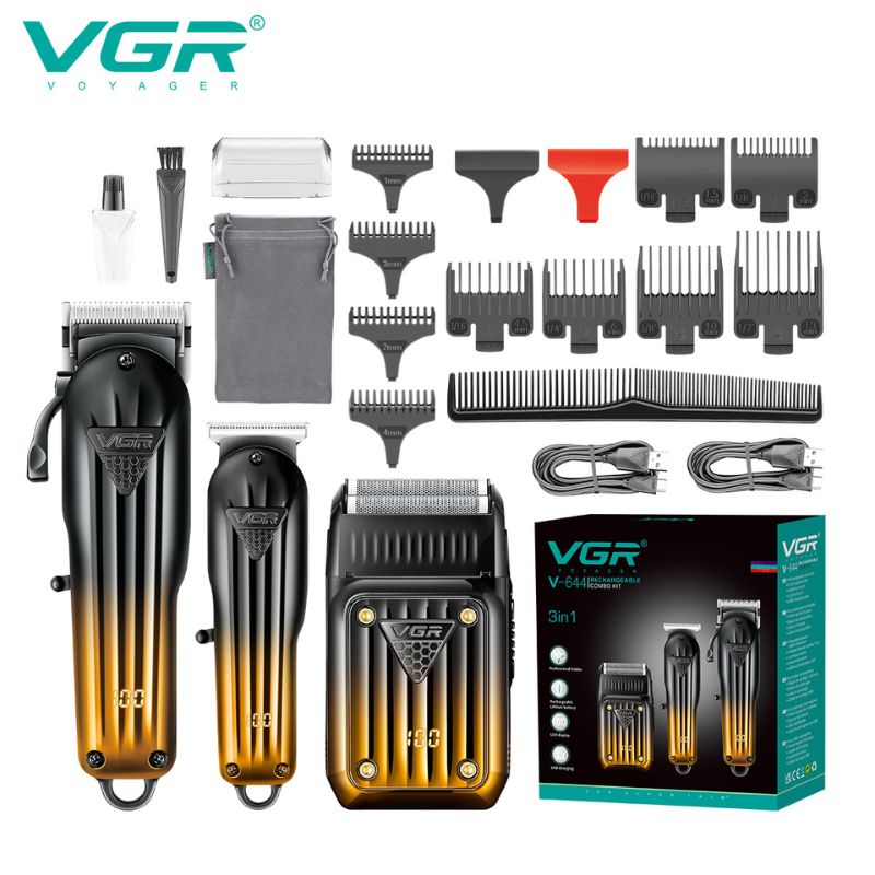 VGR V-644 Rechargeable Combo Kit