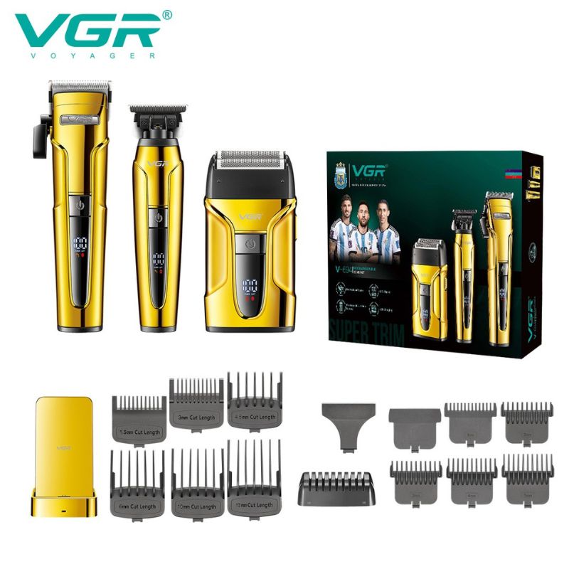 VGR V-694 Professional Salon-Quality Rechargeable Combo Kit