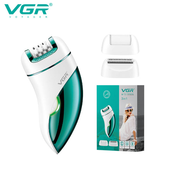 ماكينة إزالة شعر نسائية 3 في 1 VGR V-731