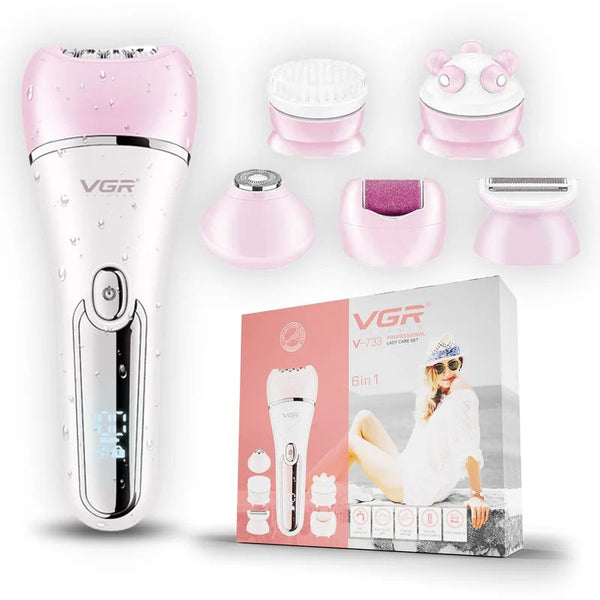 مجموعة العناية بالنساء الاحترافية 6 في 1 VGR V-733