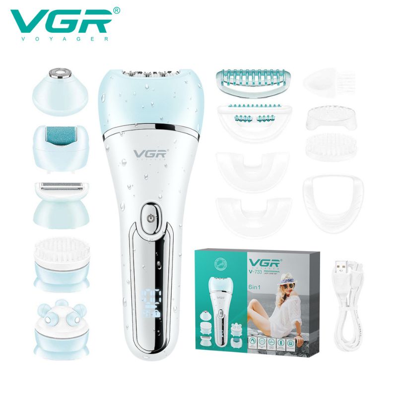 مجموعة العناية بالنساء الاحترافية 6 في 1 VGR V-733