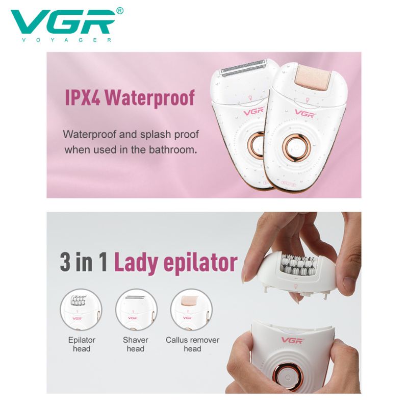 ماكينة إزالة شعر إحترافية للنساء VGR V-739