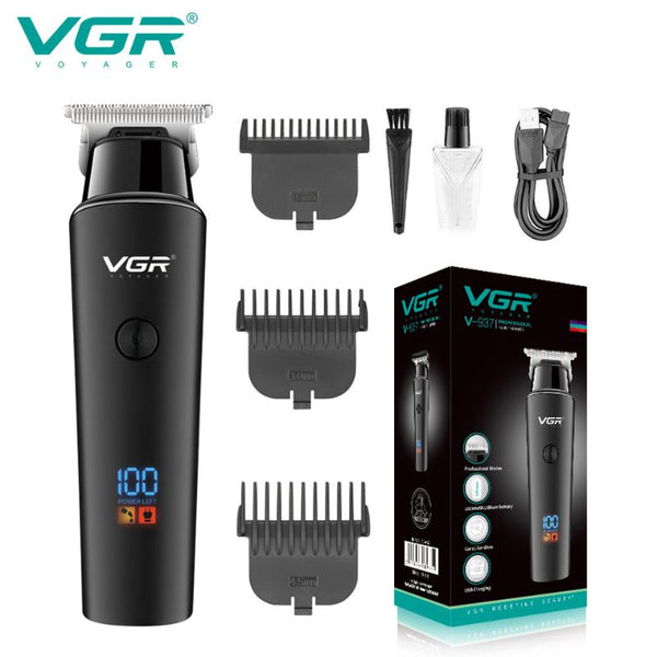 ماكينة تشذيب الشعر واللحية للرجال باللون الأسود VGR V-937